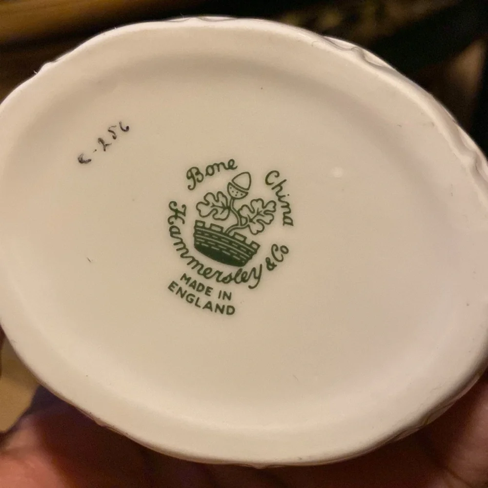 Vintage Strawberry Basket w/Creamer & Open Sugar bone China made in England